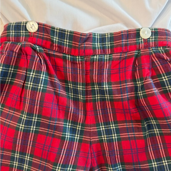 Anavini Boys Christmas Smocked Shirt w/ Red Christmas Tartan Shorts Set- size 4T - Picture 5 of 9